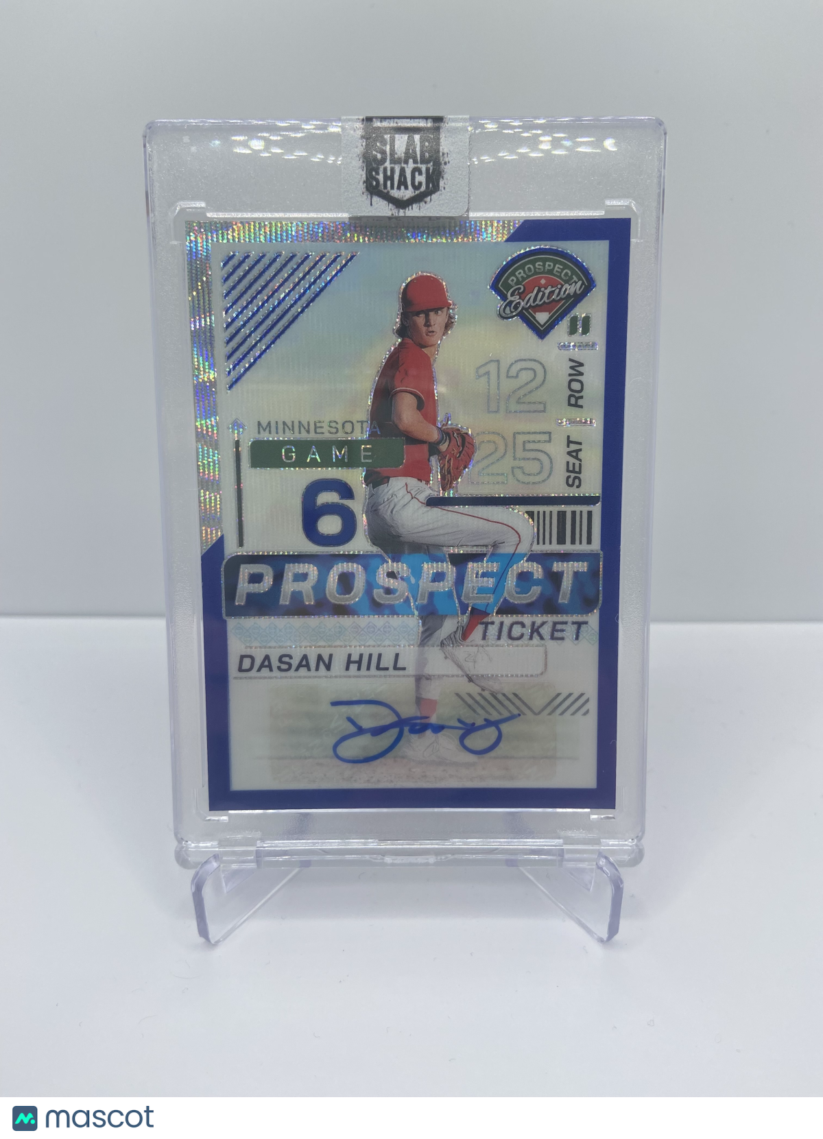 2024 PANINI PROSPECT EDITION DASAN HILL BLUE WAVE AUTO /75 RC ROOKIE
