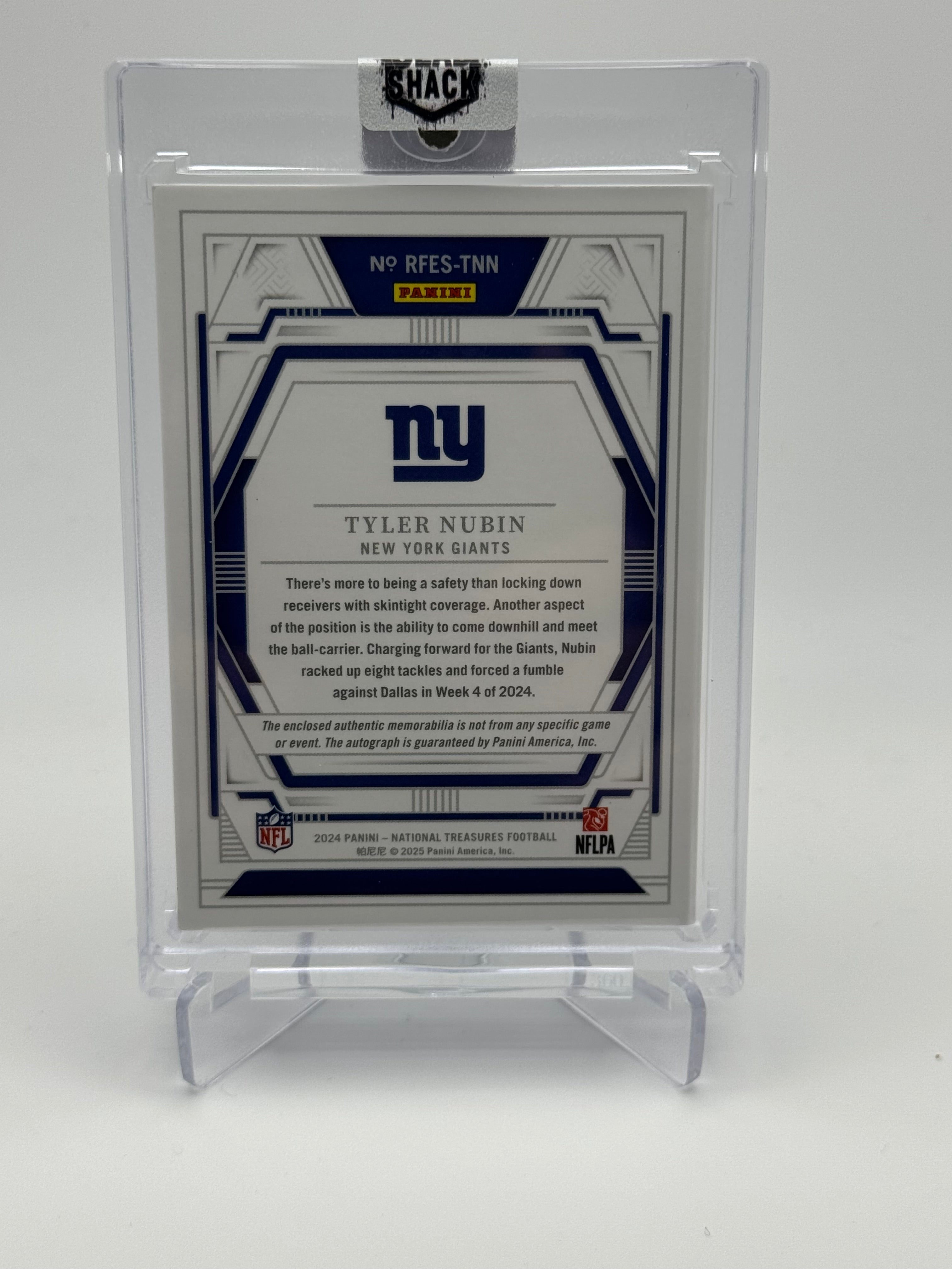 2024 NATIONAL TREASURES TYLER NUBIN RPA BOOKLET /99 2 COLOR