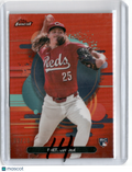 2025 TOPPS FINEST RHETT LOWDER ORANGE REFRACTOR /20 ROOKIE RC