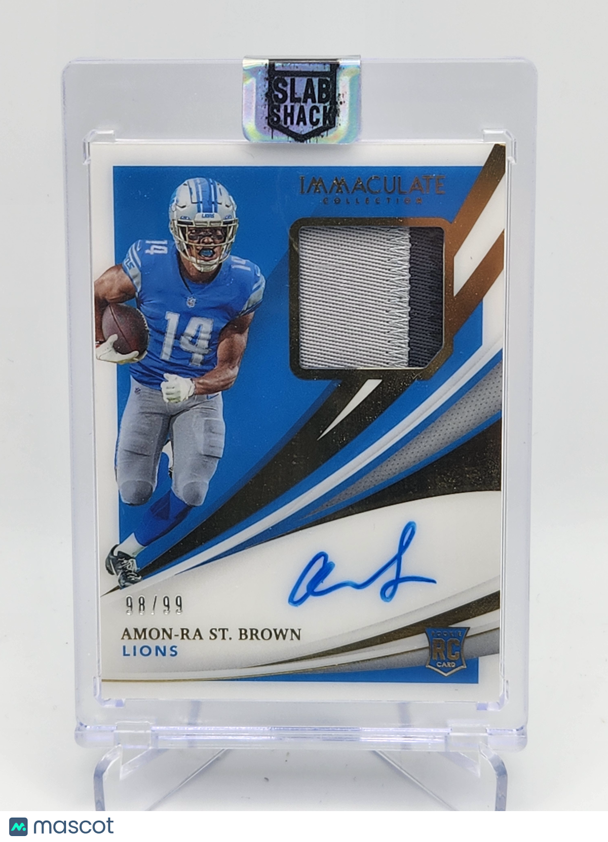 2021 IMMACULATE AMON ST BROWN RPA /99 2 COLOR ROOKIE RC