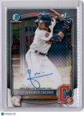 2025 BOWMAN CHROME JUNEIKER CACERES 1ST BOWMAN AUTOGRAPH