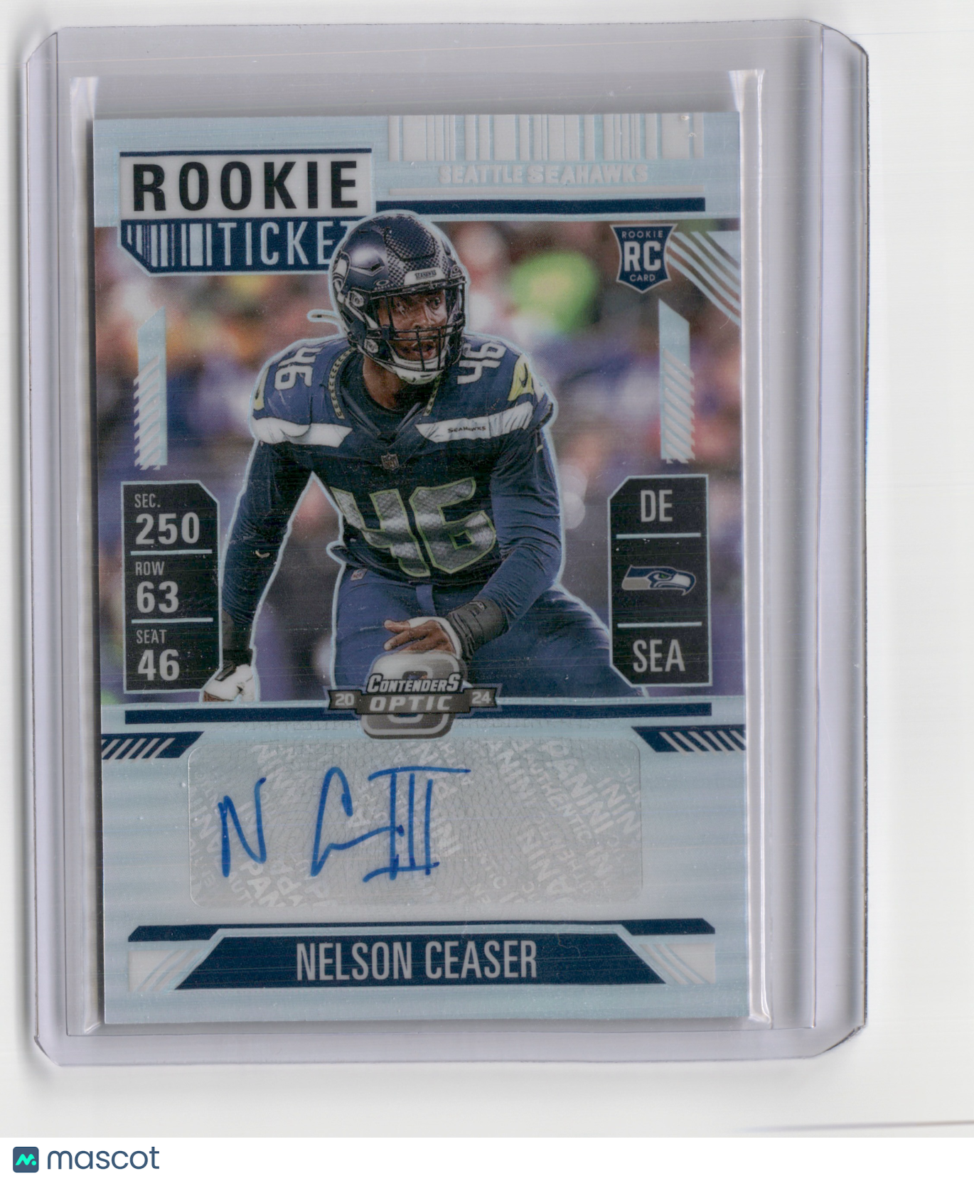 2024 CONTENDERS OPTIC NELSON CEASER ROOKIE TICKET AUTO RC
