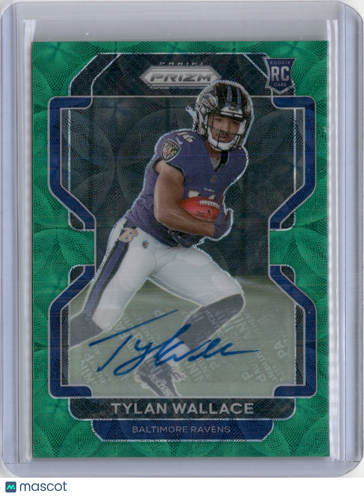 2021 PANINI PRIZM GREEN SCOPE ROOKIE AUTO RC /75