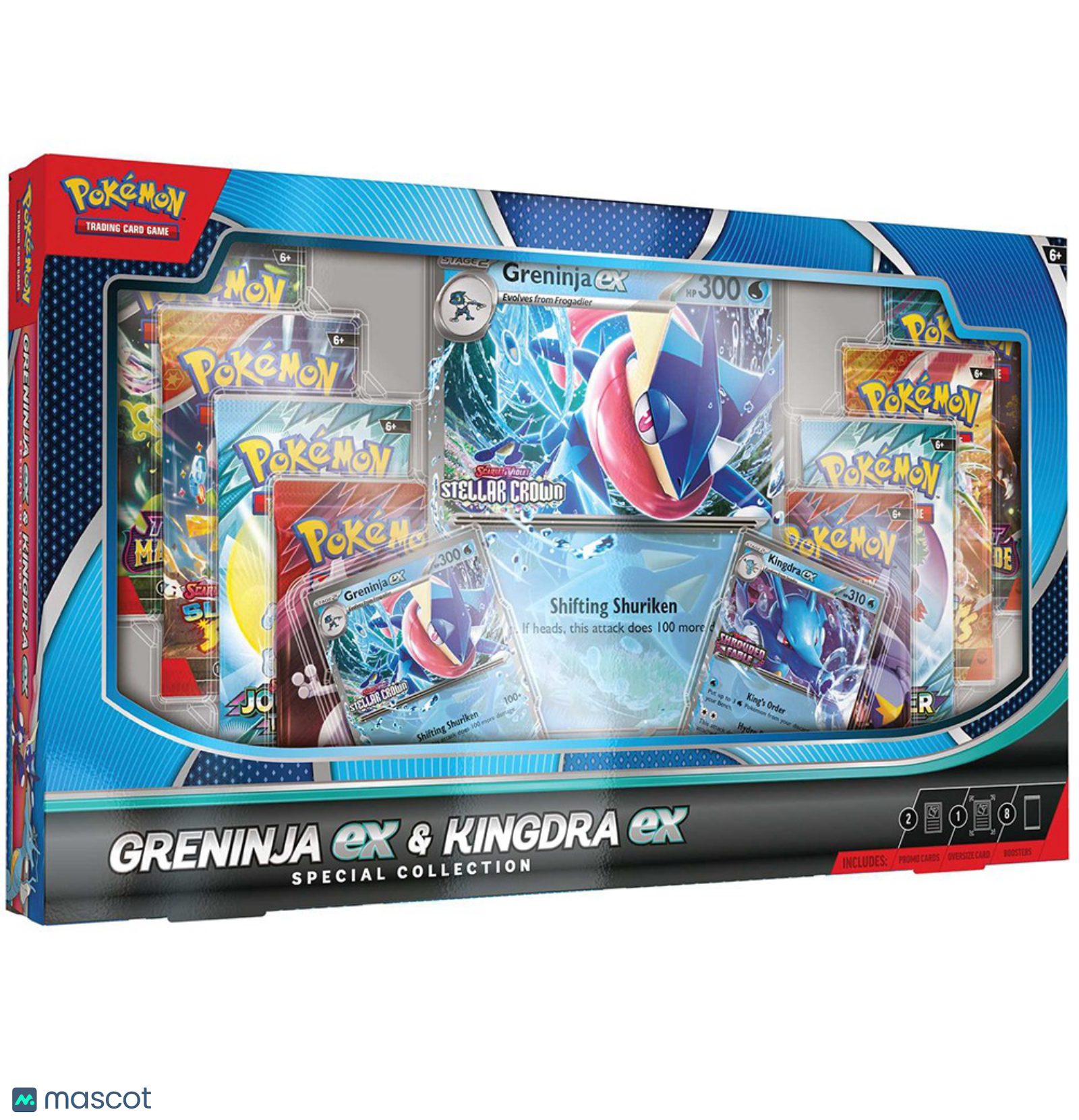2025 Pokemon Greninja EX & Kingdra EX Special Collection