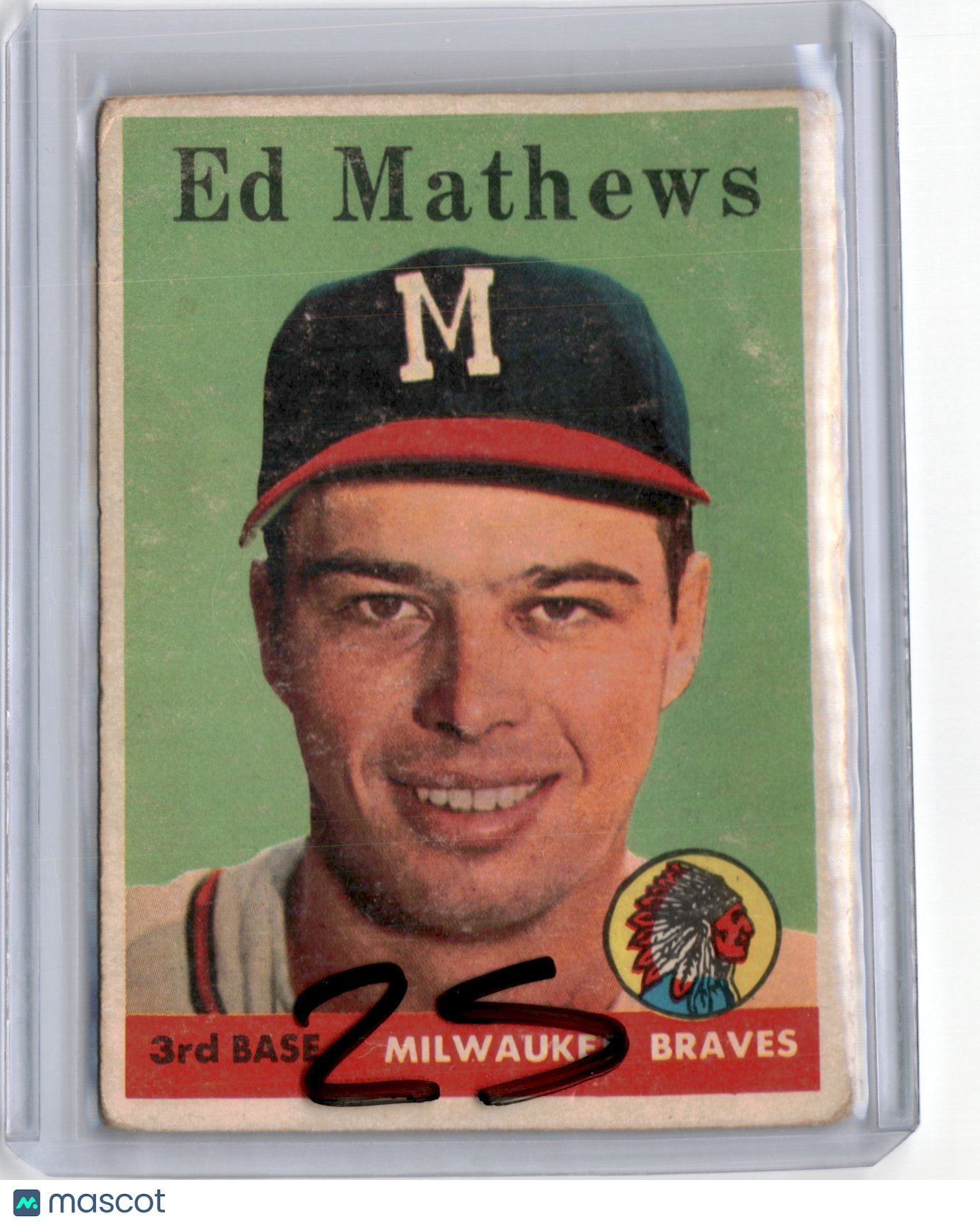 1958 TOPPS ED MATHEWS #440