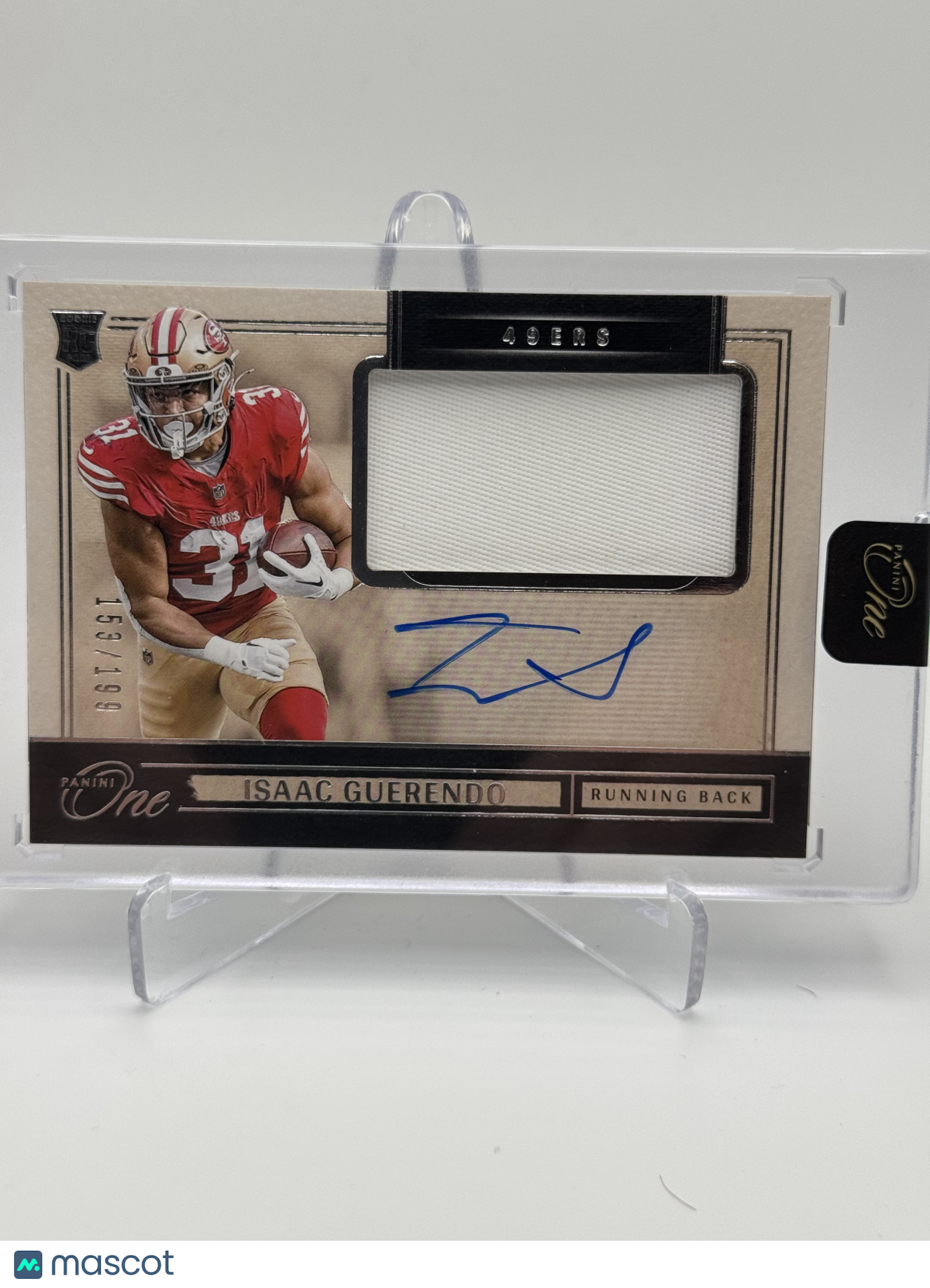 2024 PANINI ONE ISAAC GUERENDO ROOKIE PATCH AUTO RPA /199 RC