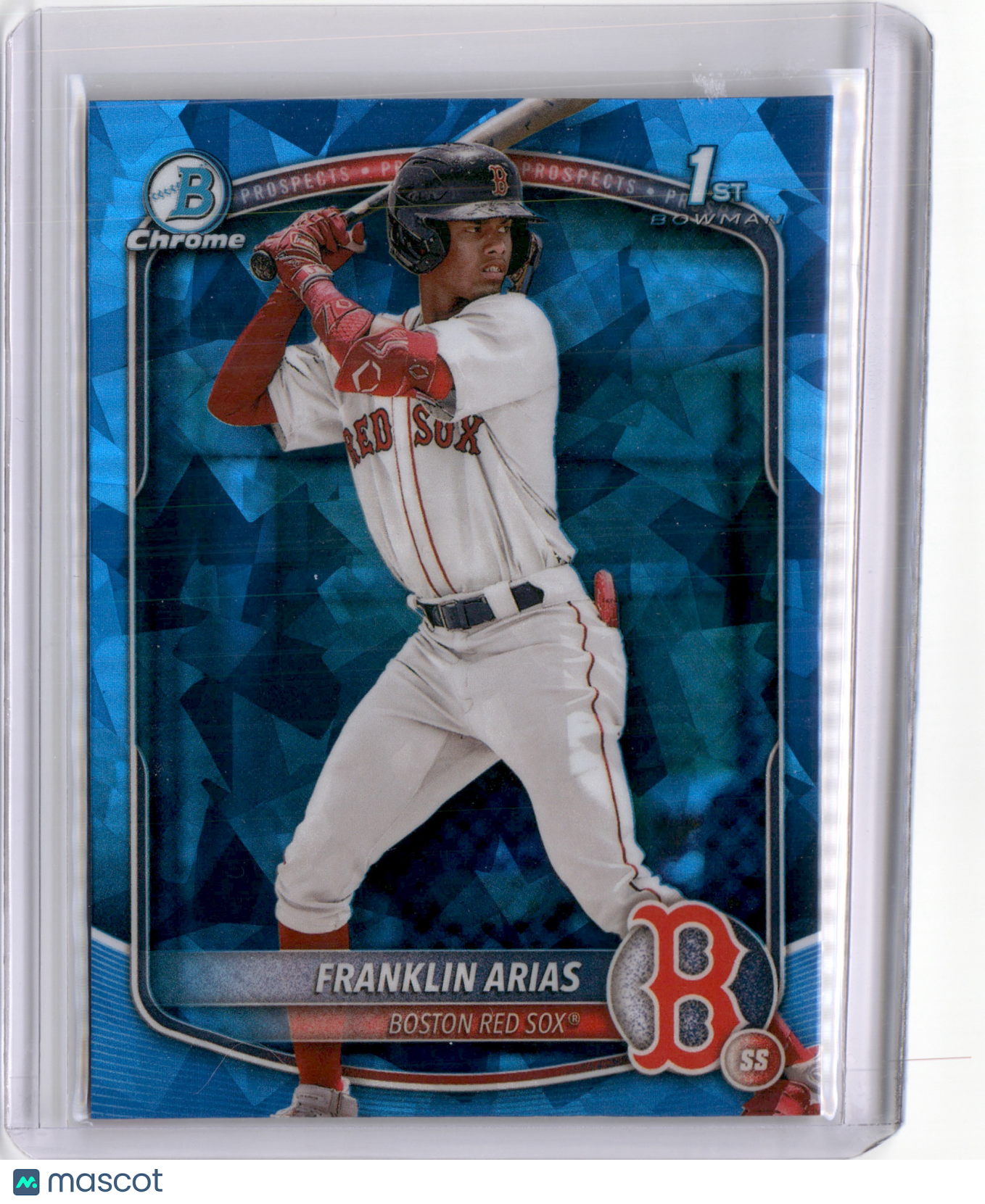 2025 BOWMAN CHROME FRANKLIN ARIAS 1ST BOWMAN BLUE SAPPHIRE ICE
