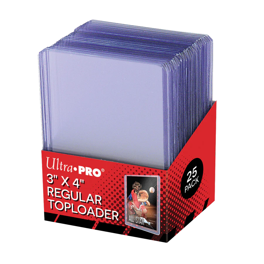 Ultra Pro-3" x 4" Clear Regular TOPLOADER® Sleeves (25ct) for Standard Size Cards
