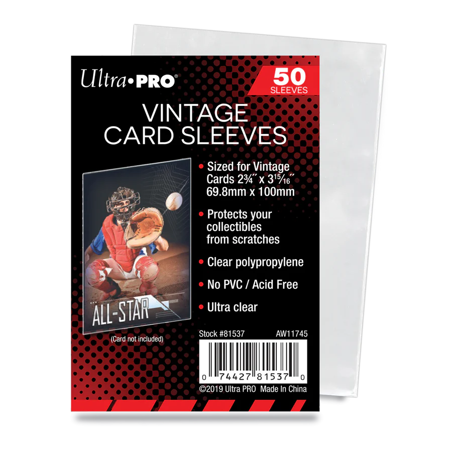 Ultra Pro-2-3/4" x 3-15/16" Vintage Card Sleeves