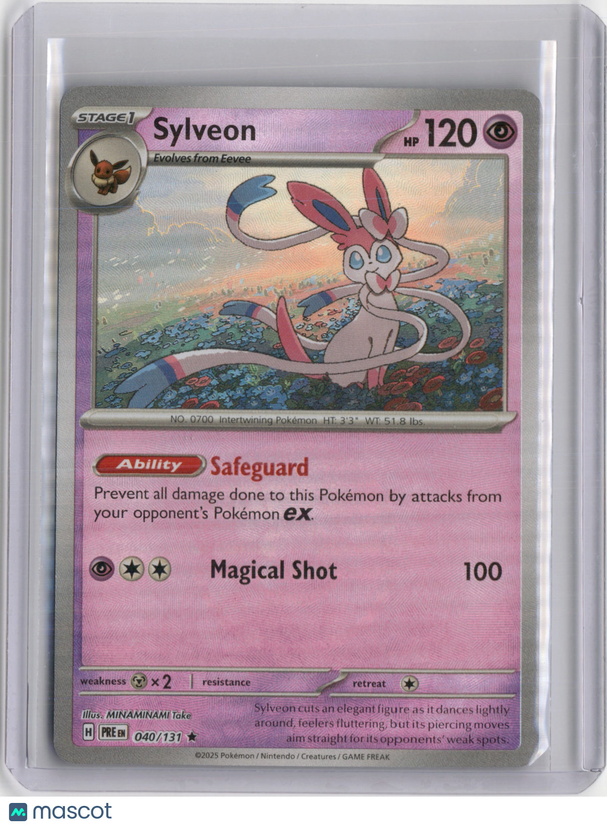 2025 PRISMATIC EVOLUTIONS SYLVEON (B) POKEBALL REVERSE HOLO