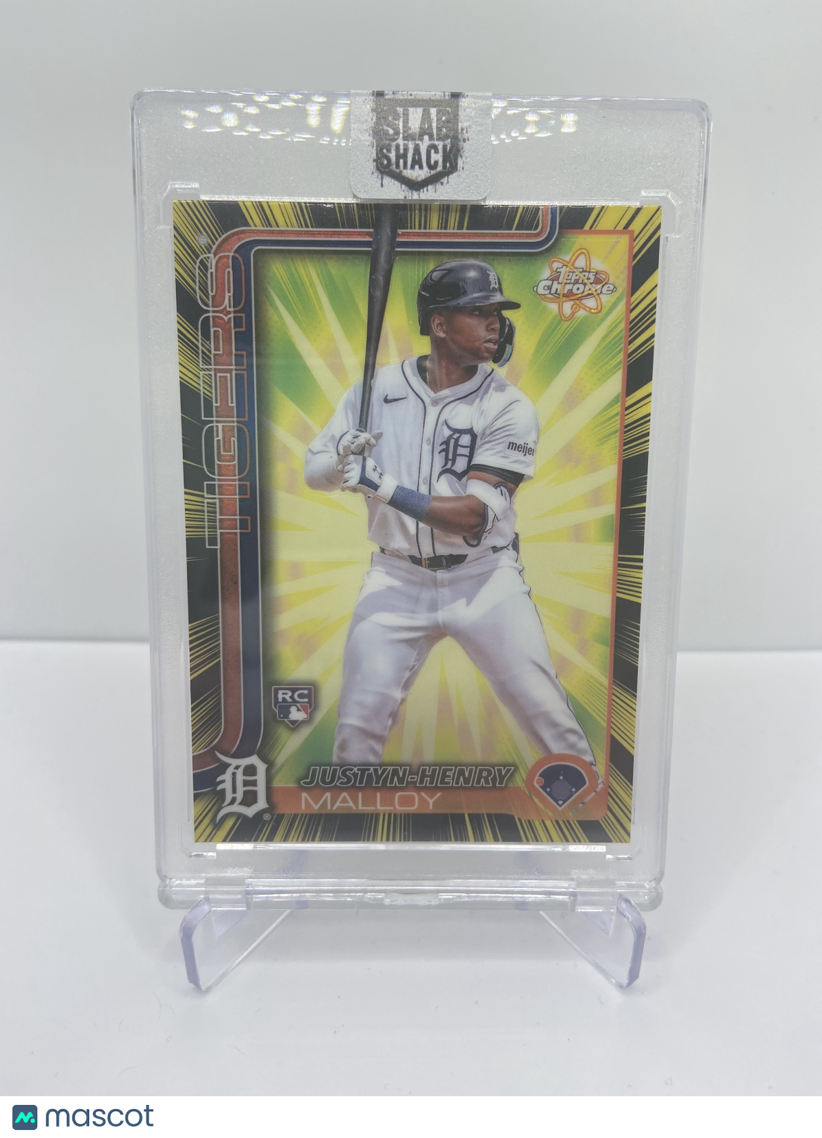 2025 TOPPS CHROME JUSTYN-HENRY MALLOY RADIATING ROOKIES REFRACTOR SP RC ROOKIE