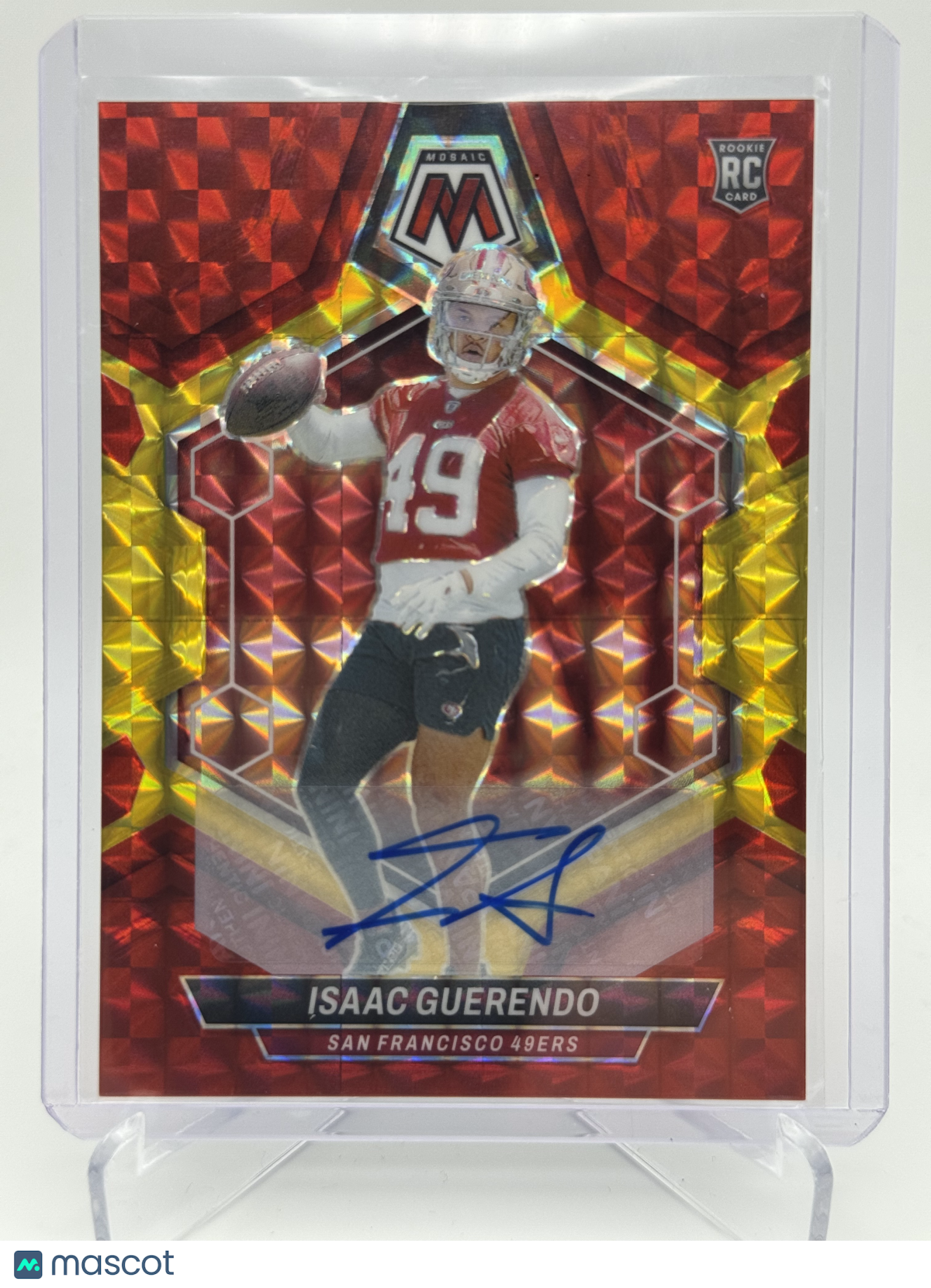 2024 PANINI MOSAIC ISAAC GUERENDO CHOICE RED YELLOW AUTO RC