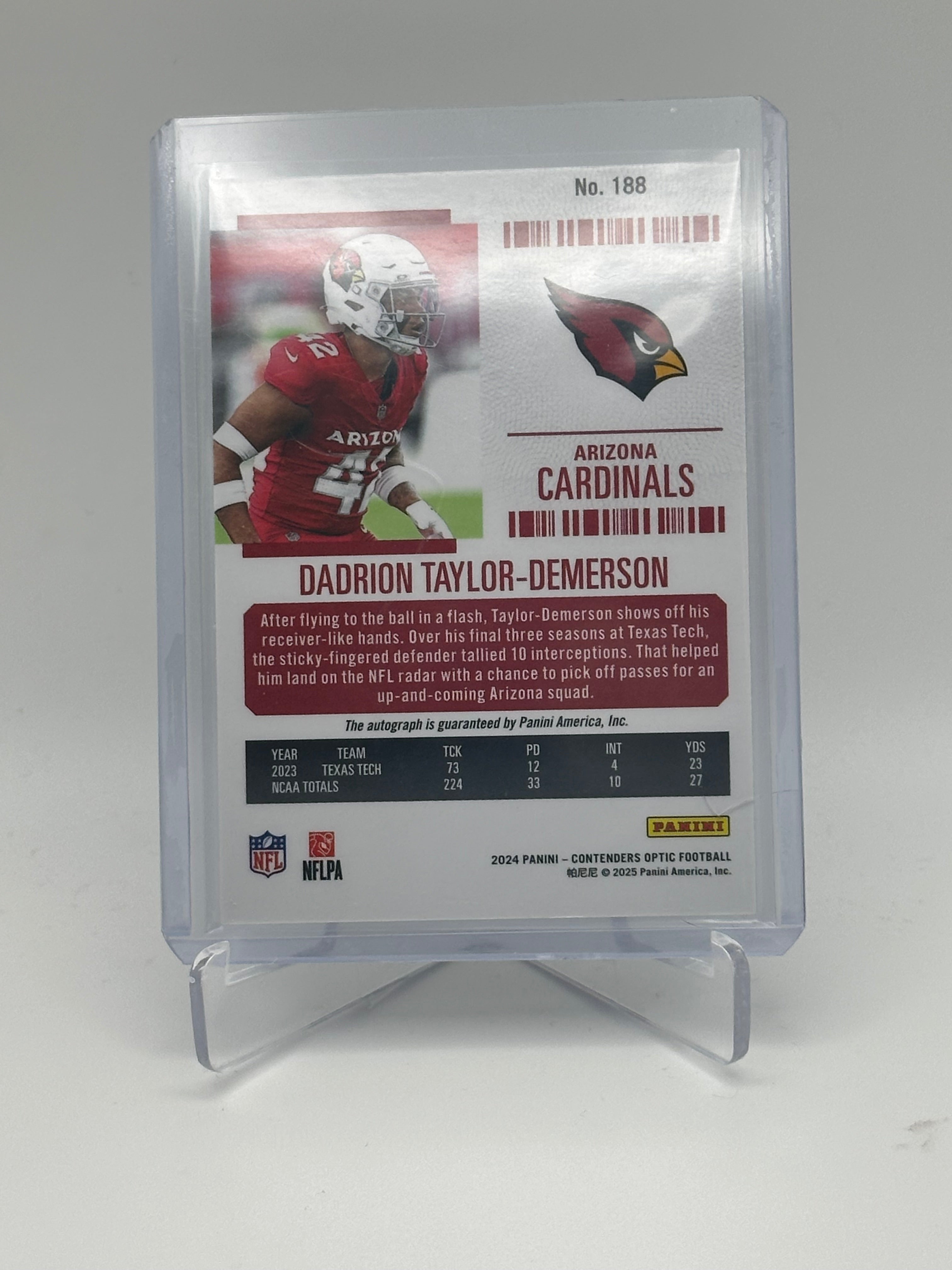 2024 CONTENDERS OPTIC DADRION TAYLOR-DEMERSON ROOKIE TICKET AUTO RC