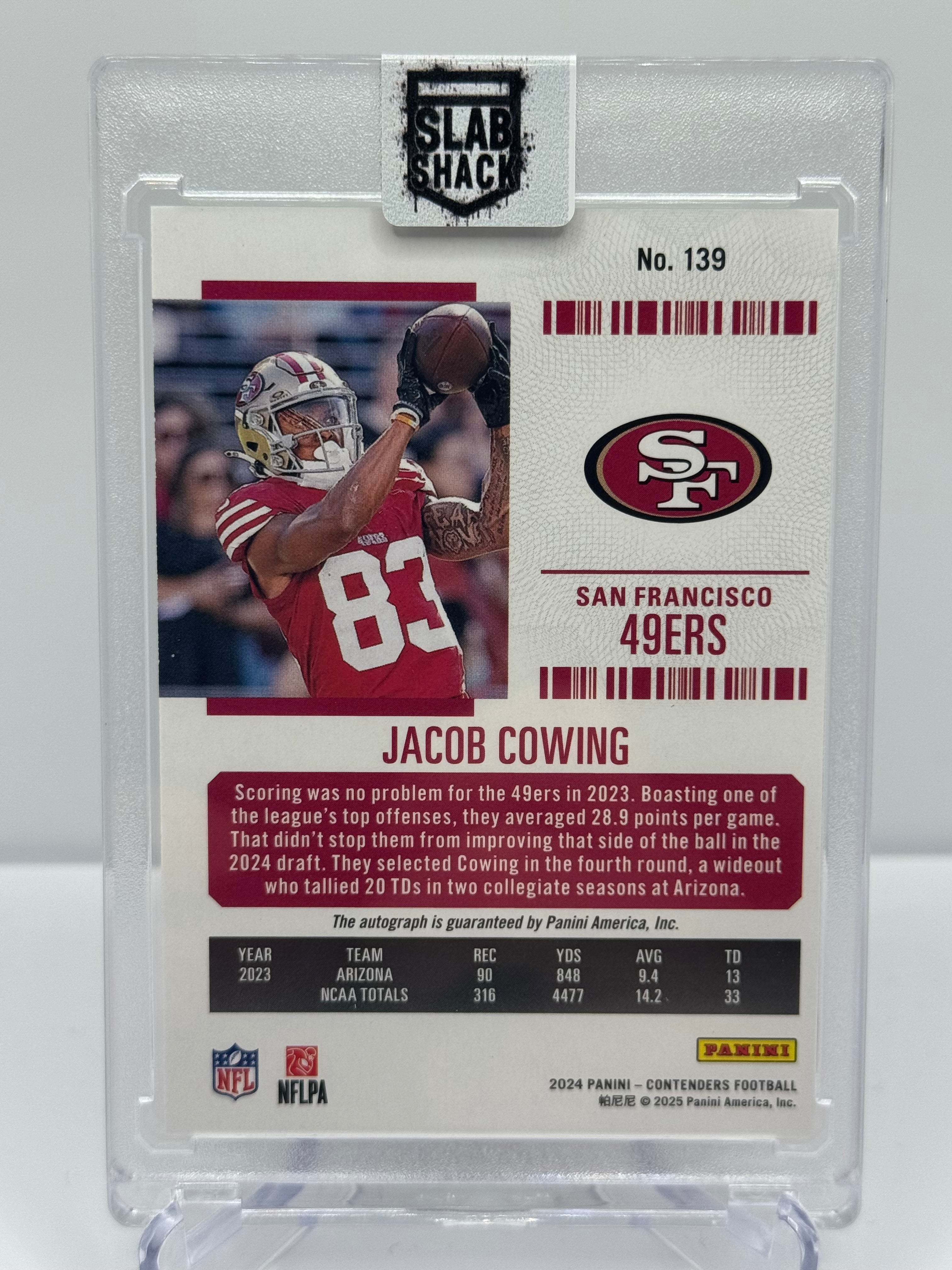 2024 CONTENDERS JACOB COWING MIDFIELD AUTO /50