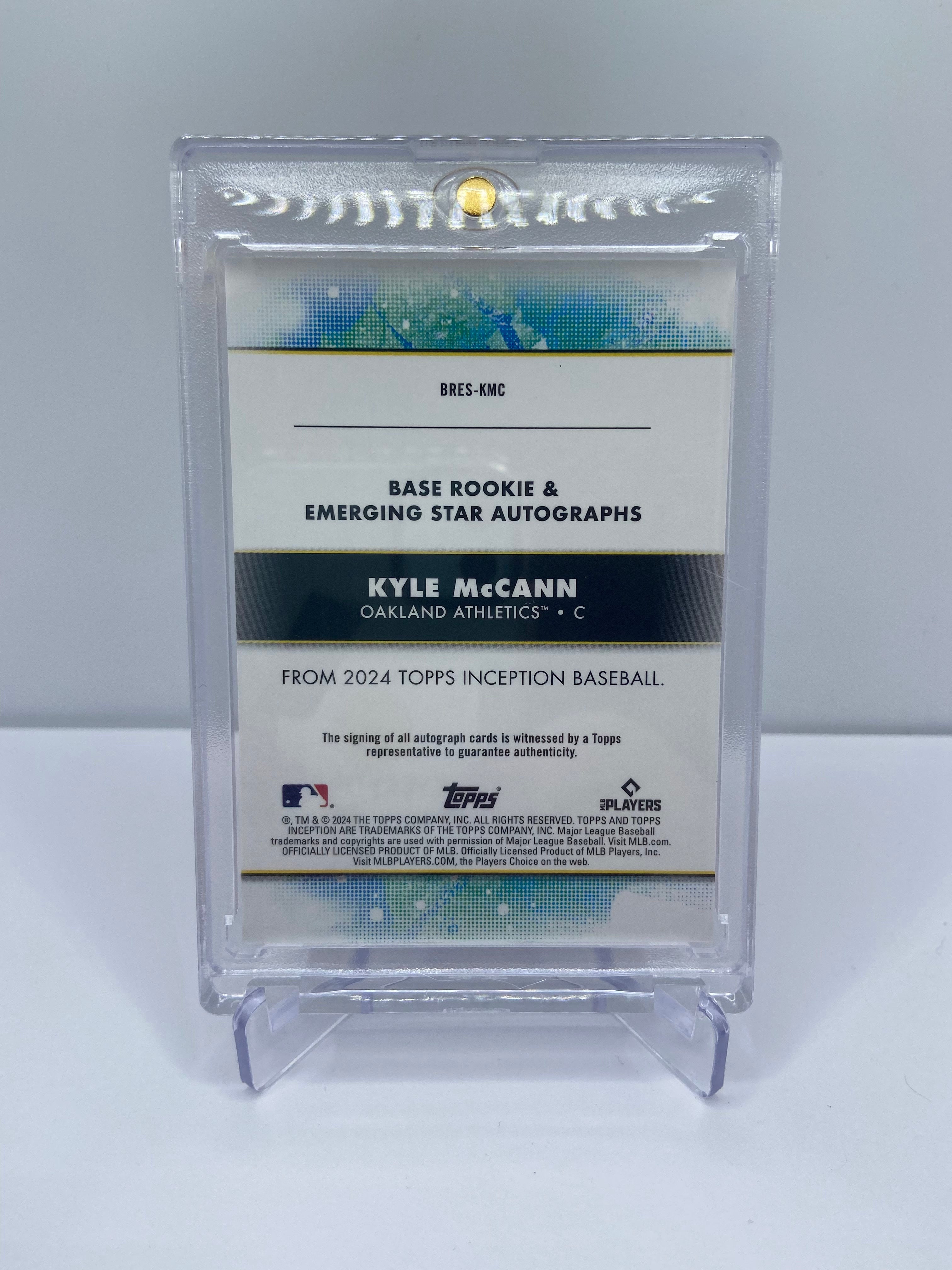 2024 TOPPS INCEPTION KYLE MCCANN FUCHSIA MAGENTA PINK /99 AUTO RC ATHLETICS