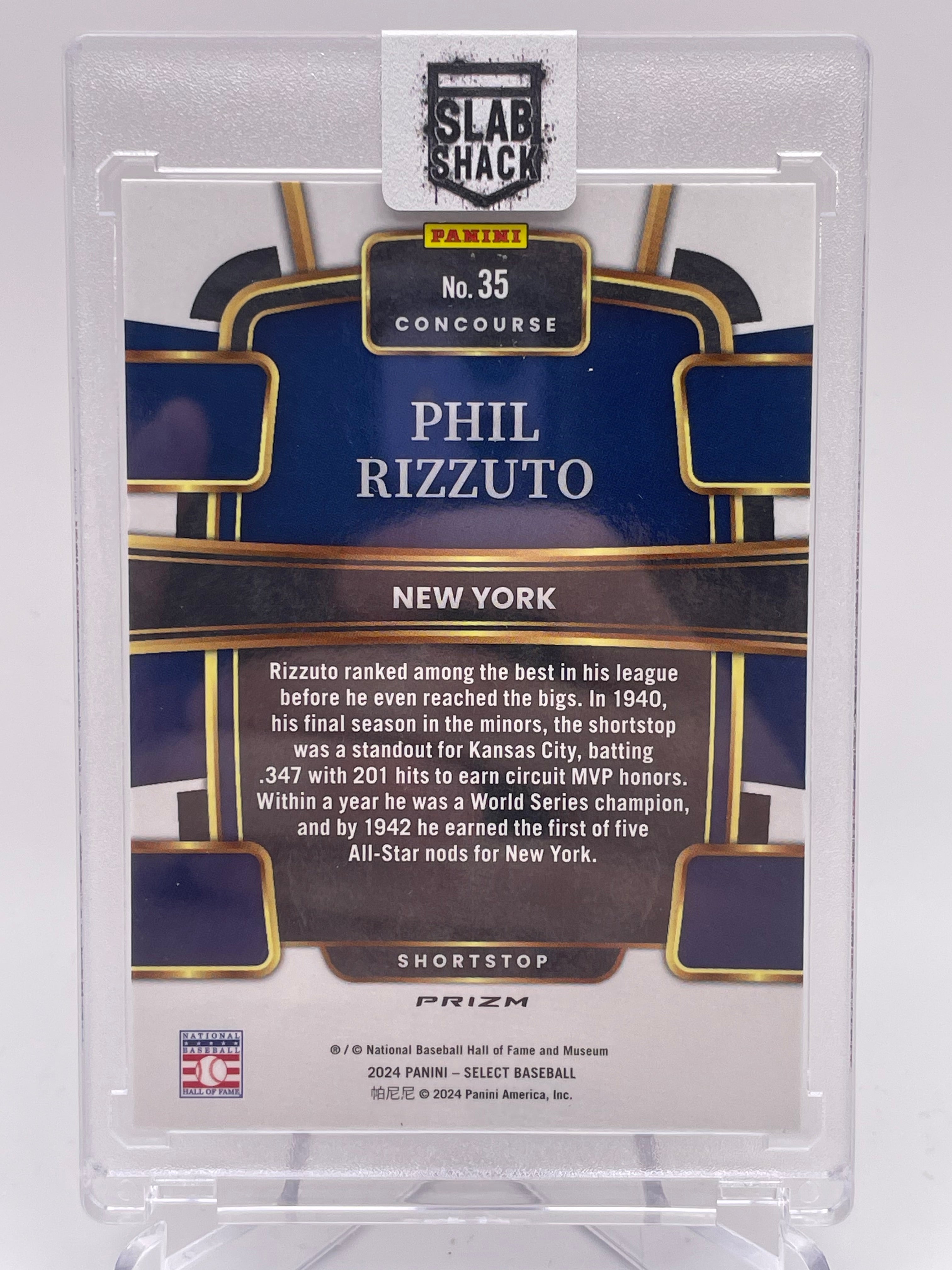 2024 PANINI SELECT PHIL RIZZUTO TIGER SP CASE HIT CONCOURSE LEVEL