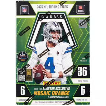 2025 Panini Mosaic Football-6-Pack Blaster Box