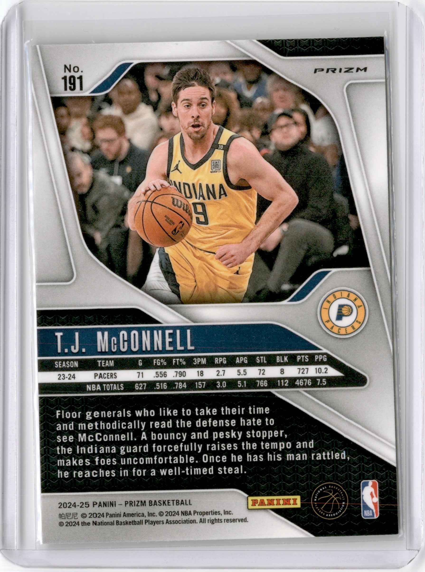 2024 PRIZM T.J. MCCONNELL GLITTER PRIZM SSP