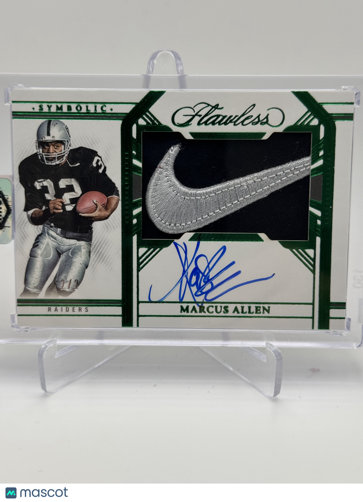 2023 FLAWLESS MARCUS ALLEN RPA /2 EMERALD NIKE SWOOSH