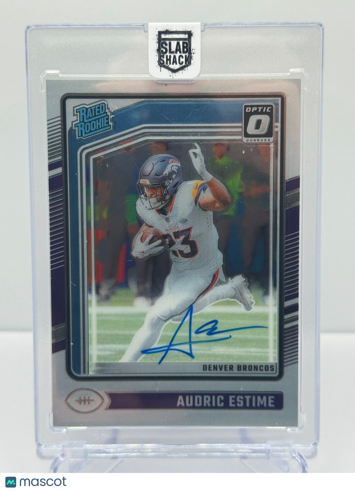 2024 PANINI DONRUSS OPTIC AUDRIC ESTIME RATED ROOKIE AUTO /325 RC  BRONCOS
