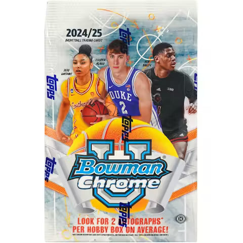 2024 BOWMAN CHROME UNIVERSITY BASKETBALL HOBBY BOX