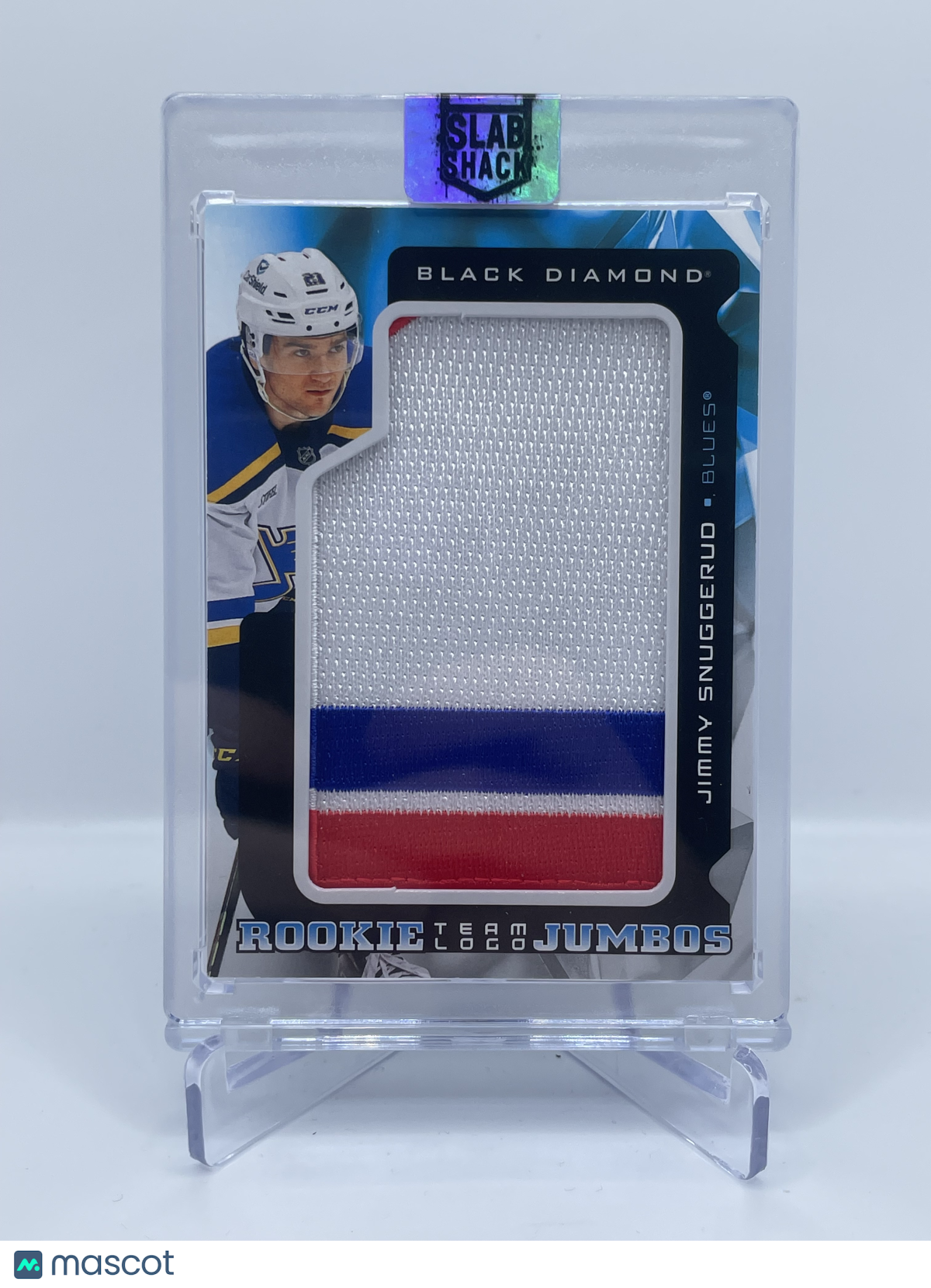 2025 UPPER DECK BLACK DIAMOND JIMMY SNUGGERUD TEAM LOGO JUMBOS PATCH ROOKIE RC