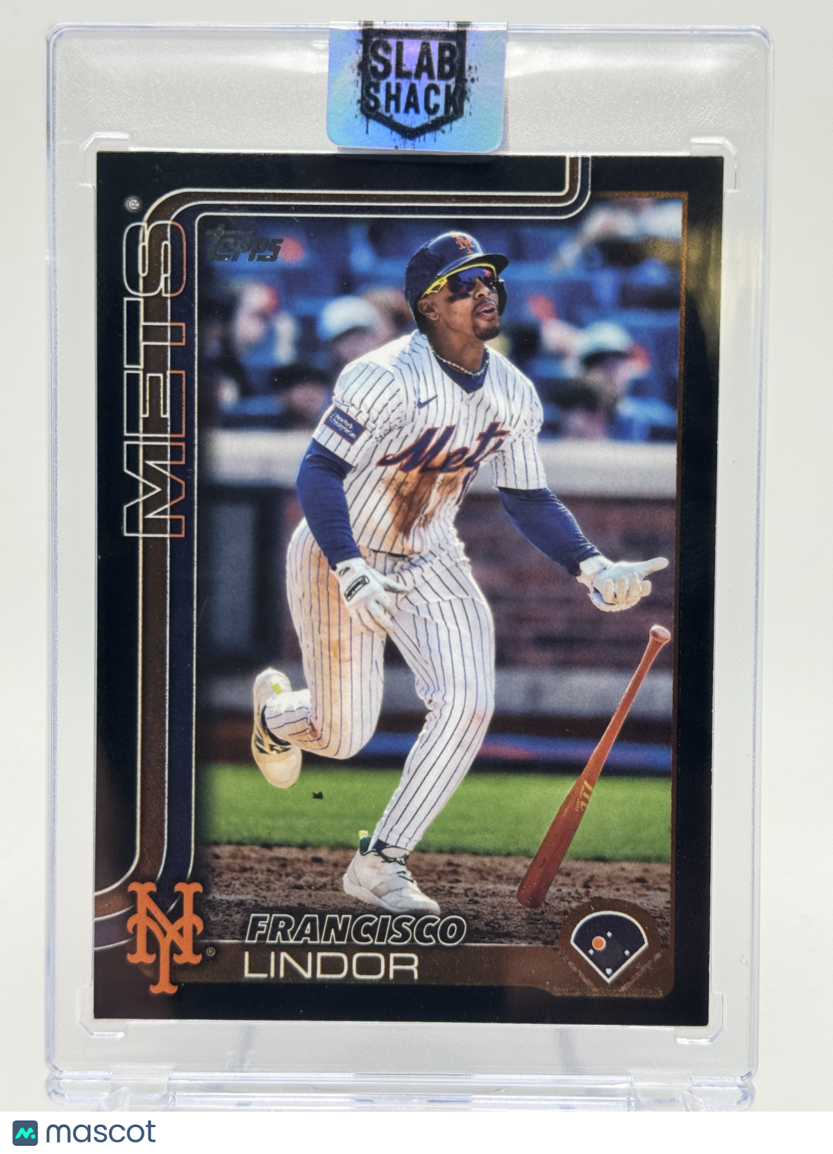 2025 TOPPS FRANCISCO LINDOR BLACK FOIL /74