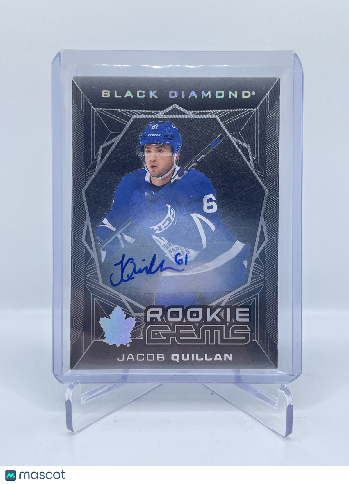 2025 UPPER DECK BLACK DIAMOND JACOB QUILLAN ROOKIE GEMS AUTO /199 RC