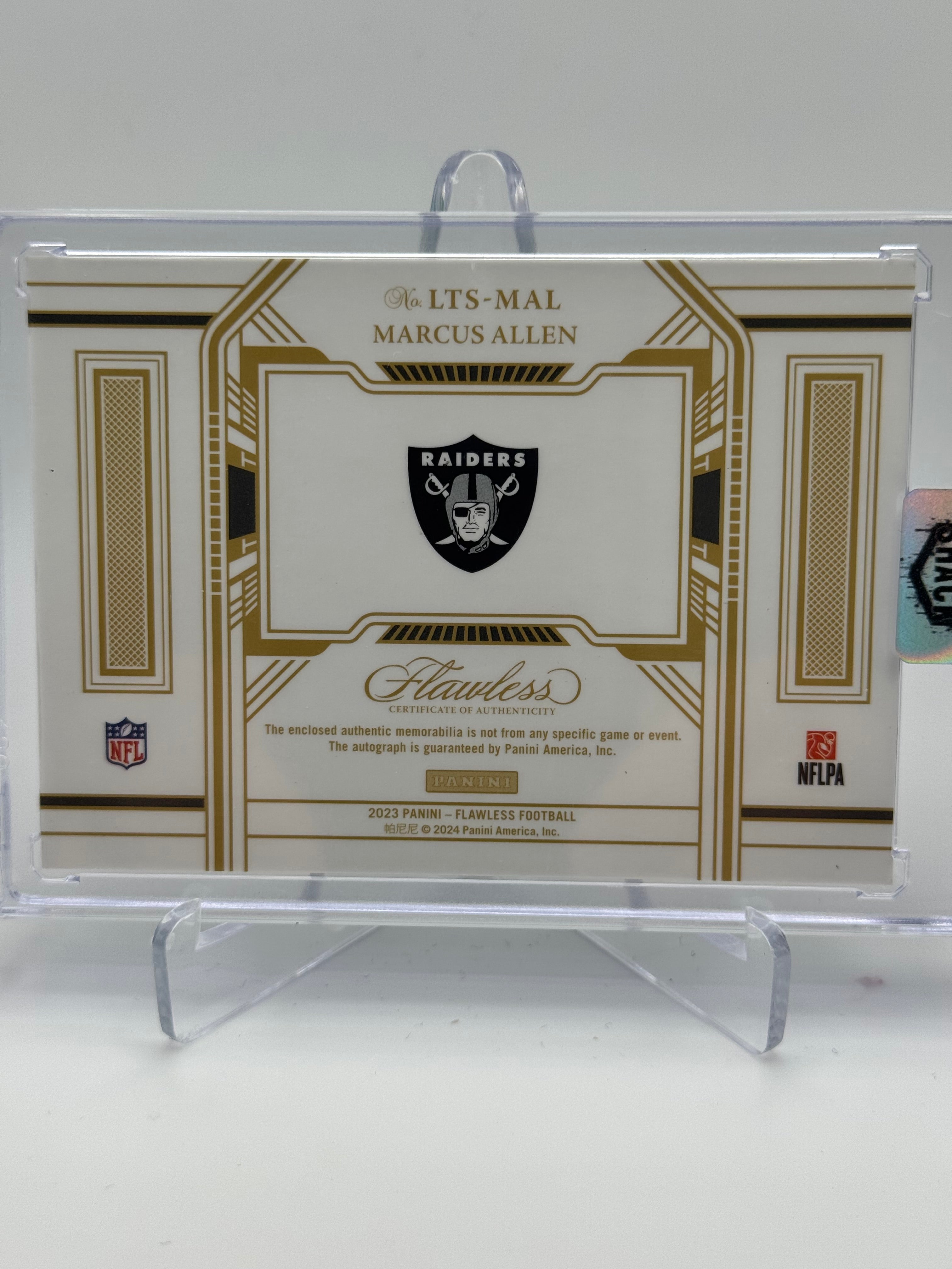 2023 FLAWLESS MARCUS ALLEN RPA /2 EMERALD NIKE SWOOSH