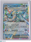 2025 PRISMATIC EVOLUTIONS VAPOREON EX (B) DOUBLE RARE #023/131