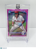 2025 BOWMAN MEGA BOX AROON ESCOBAR 1ST CHROME PROSPECT FUCHSIA REFRACTOR /199 RC