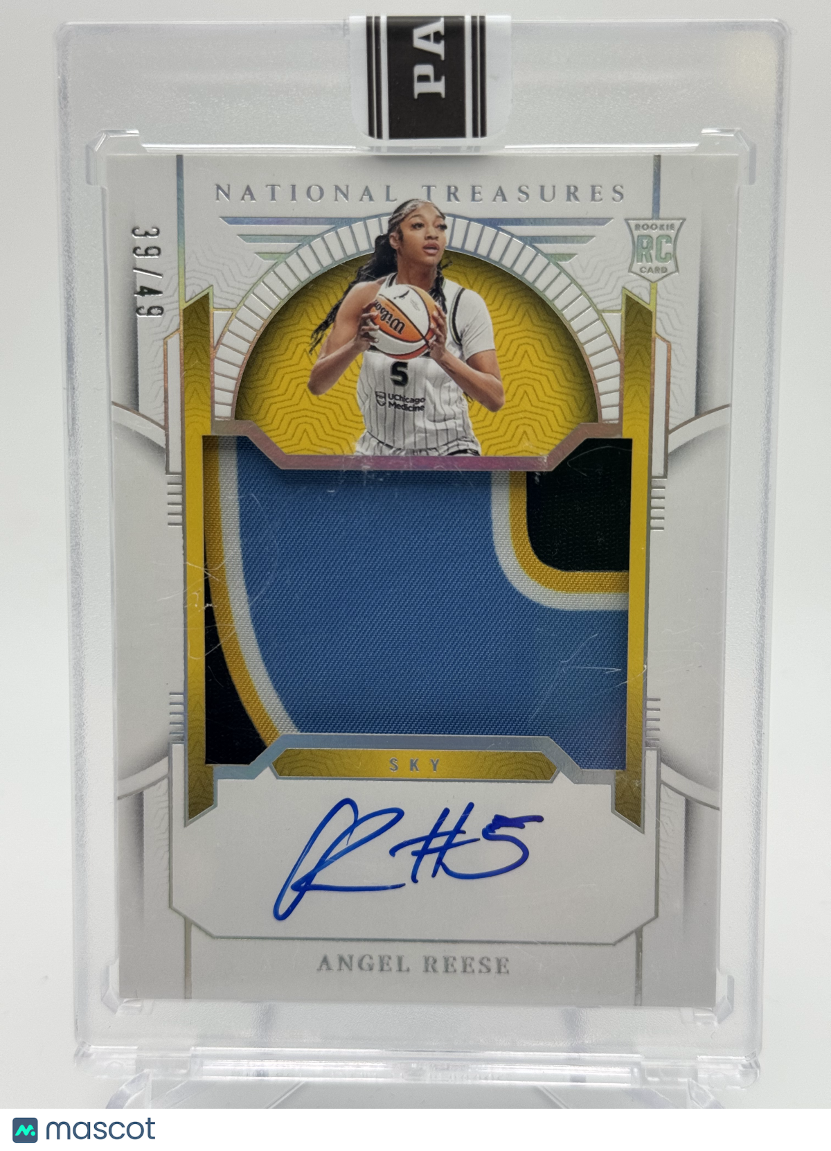 2024 NATIONAL TREASURES ANGEL REESE RPA /49 4 COLOR ROOKIE RC