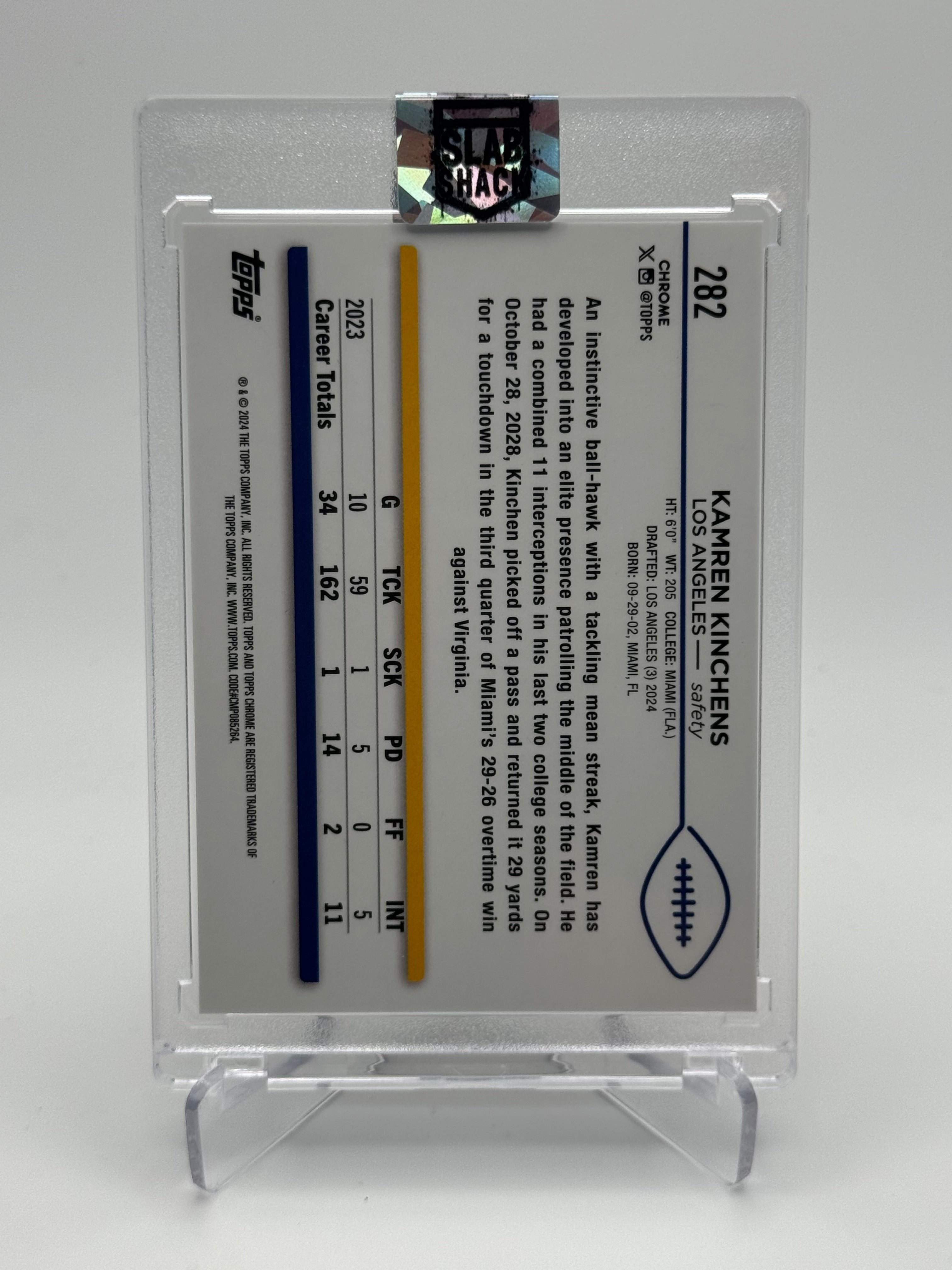 2024 TOPPS CHROME KAMREN KINCHENS RED WAVE /5