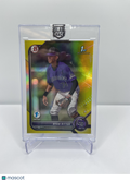 2022 BOWMAN DRAFT 1ST EDITION RYAN RITTER YELLOW FOIL /75 PROSPECT RC
