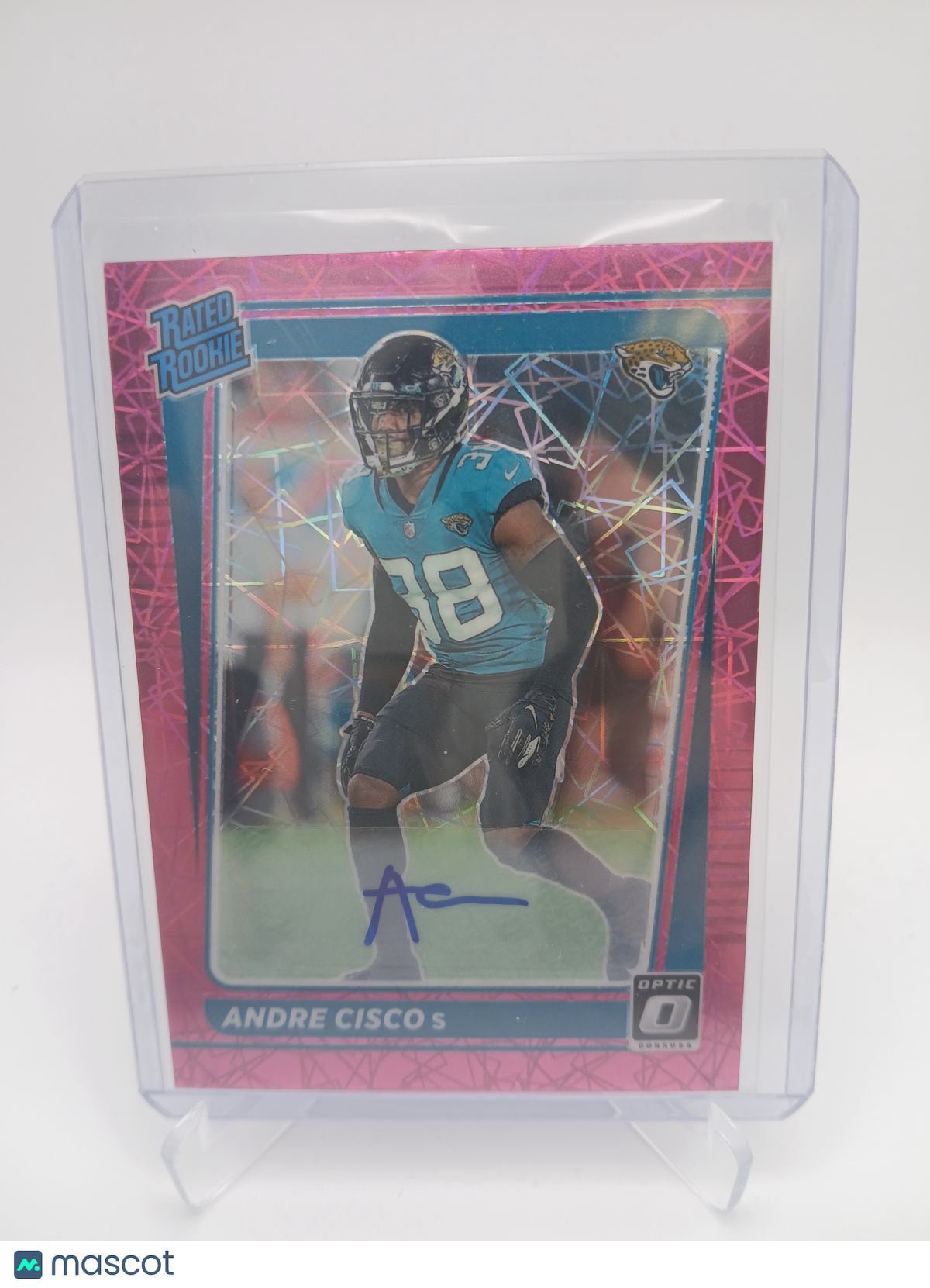 2021 OPTIC ANDRE CISCO PINK VELOCITY AUTO /30 ROOKIE RC