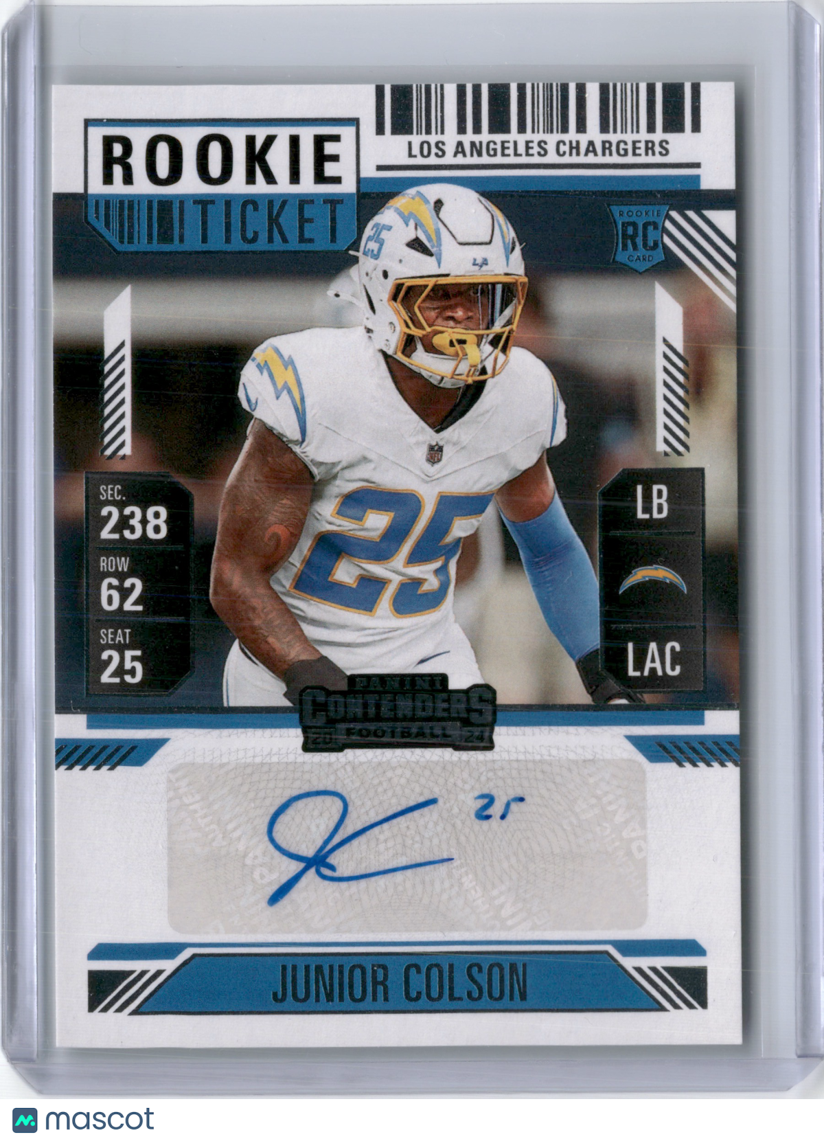2024 JUNIOR COLSON CONTENDERS ROOKIE TICKET AUTO RC
