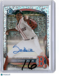 2025 BOWMAN CHROME 1ST SADBIEL DELZINE SPECKLE REFRACTOR AUTO /299
