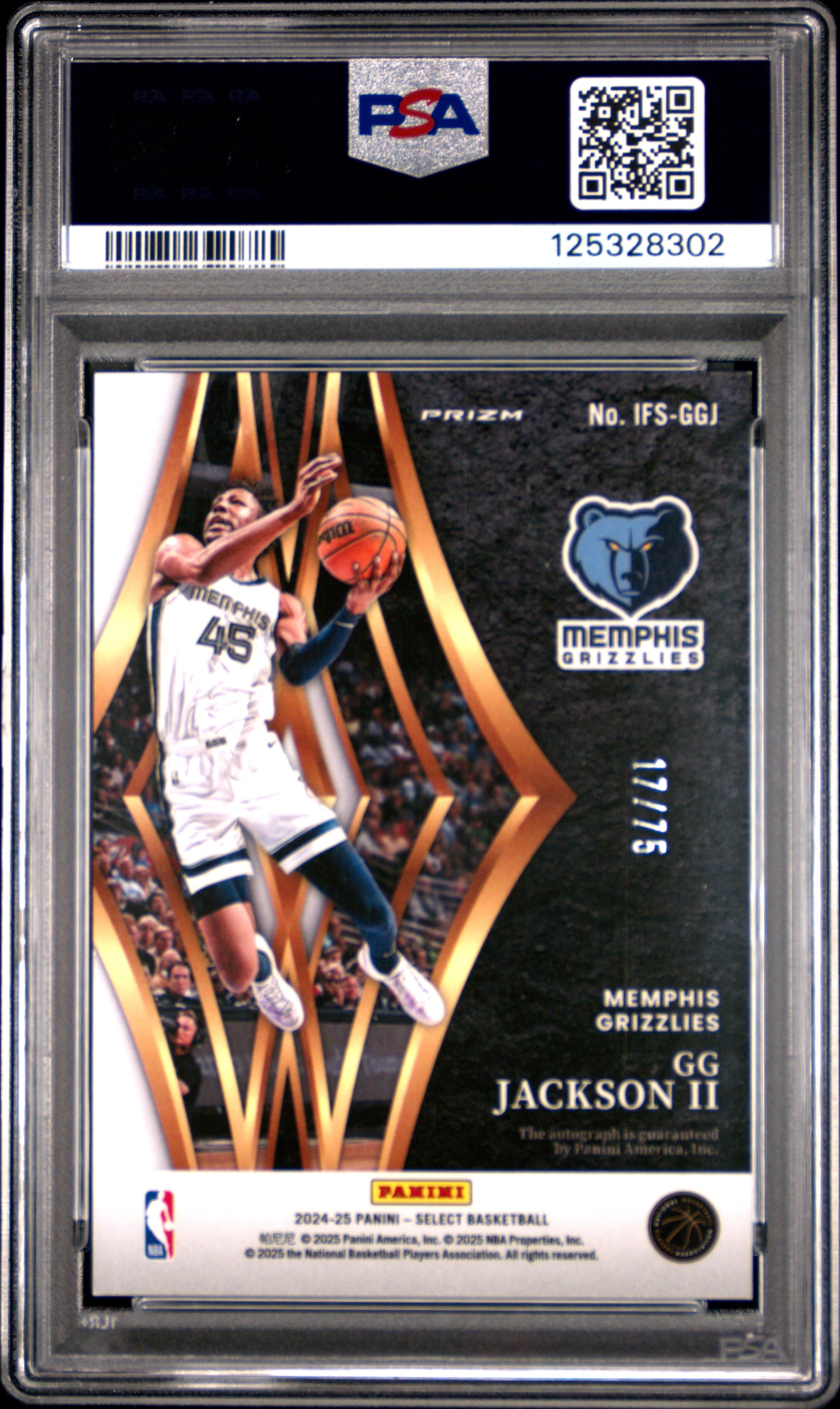 2024 Panini Select in Flight Signatures Auto GG Jackson II Purple Prizm /75