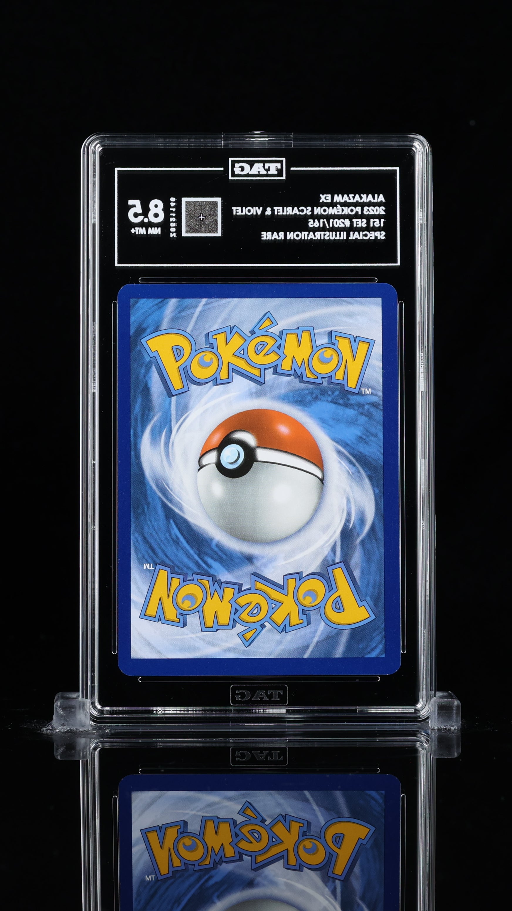 2023 Pokémon Scarlet & Violet Alakazam ex #201/165 SIR TAG 8.5