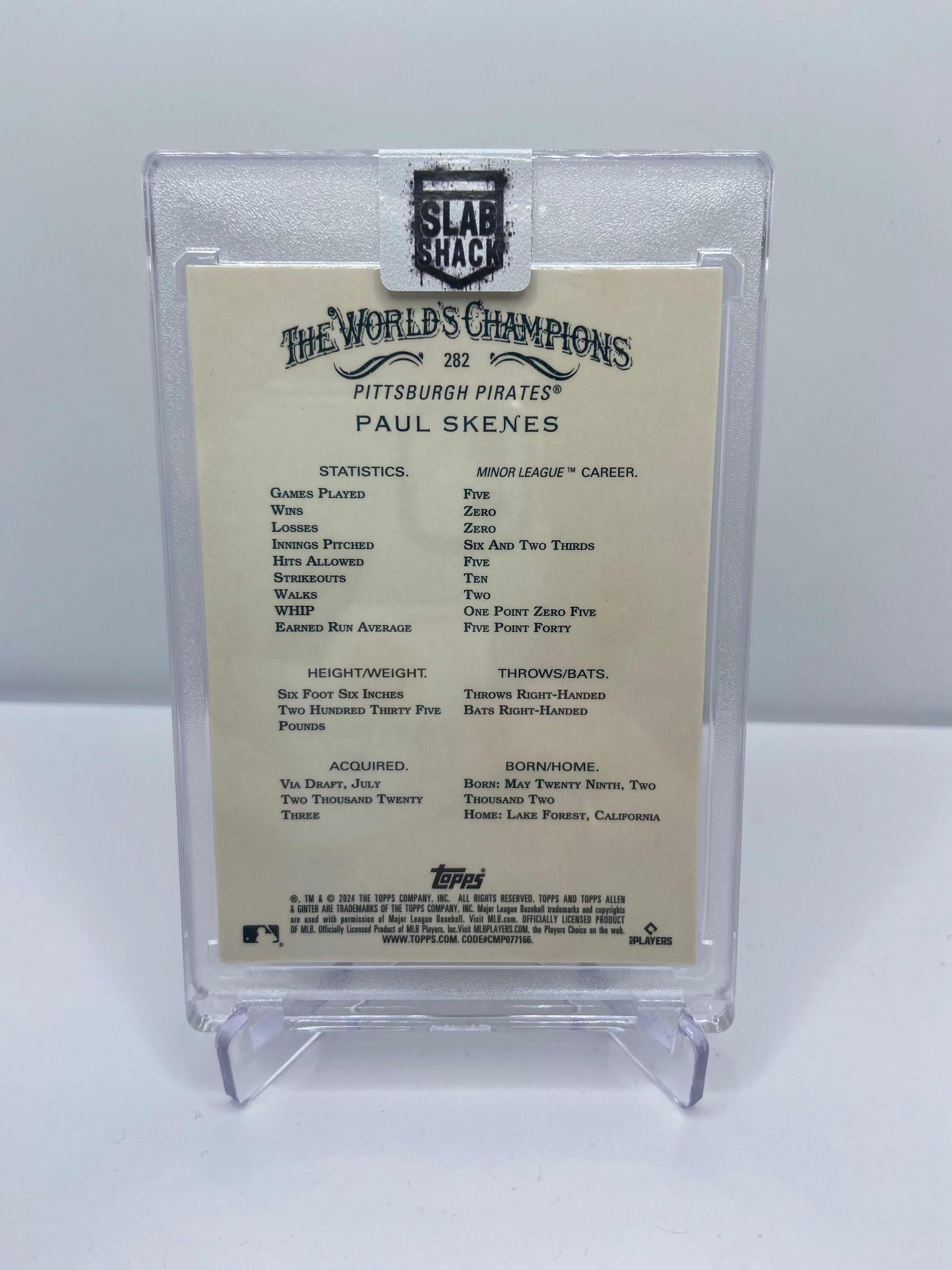 2024 TOPPS ALLEN & GINTER PAUL SKENES XFRACTOR