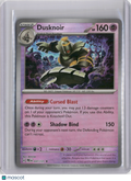 2025 PRISMATIC EVOLUTIONS DUSKNOIR (A) MASTERBALL REVERSE HOLO #037/131
