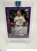2025 TOPPS CHROME BROOKS LEE PURPLE SPECKLE REFRACTOR AUTO /299 RC