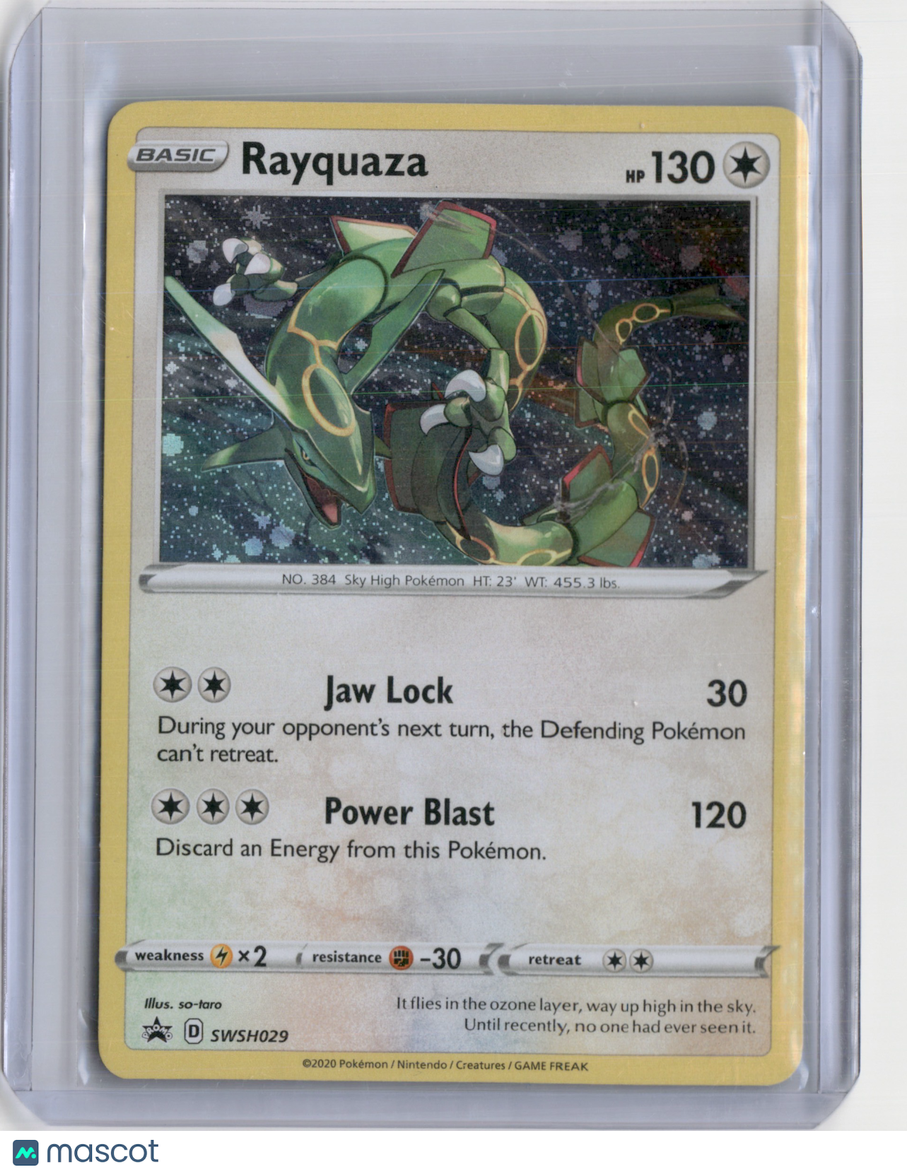 2020 CROWN ZENITH RAYQUAZA COSMO HOLO PROMO