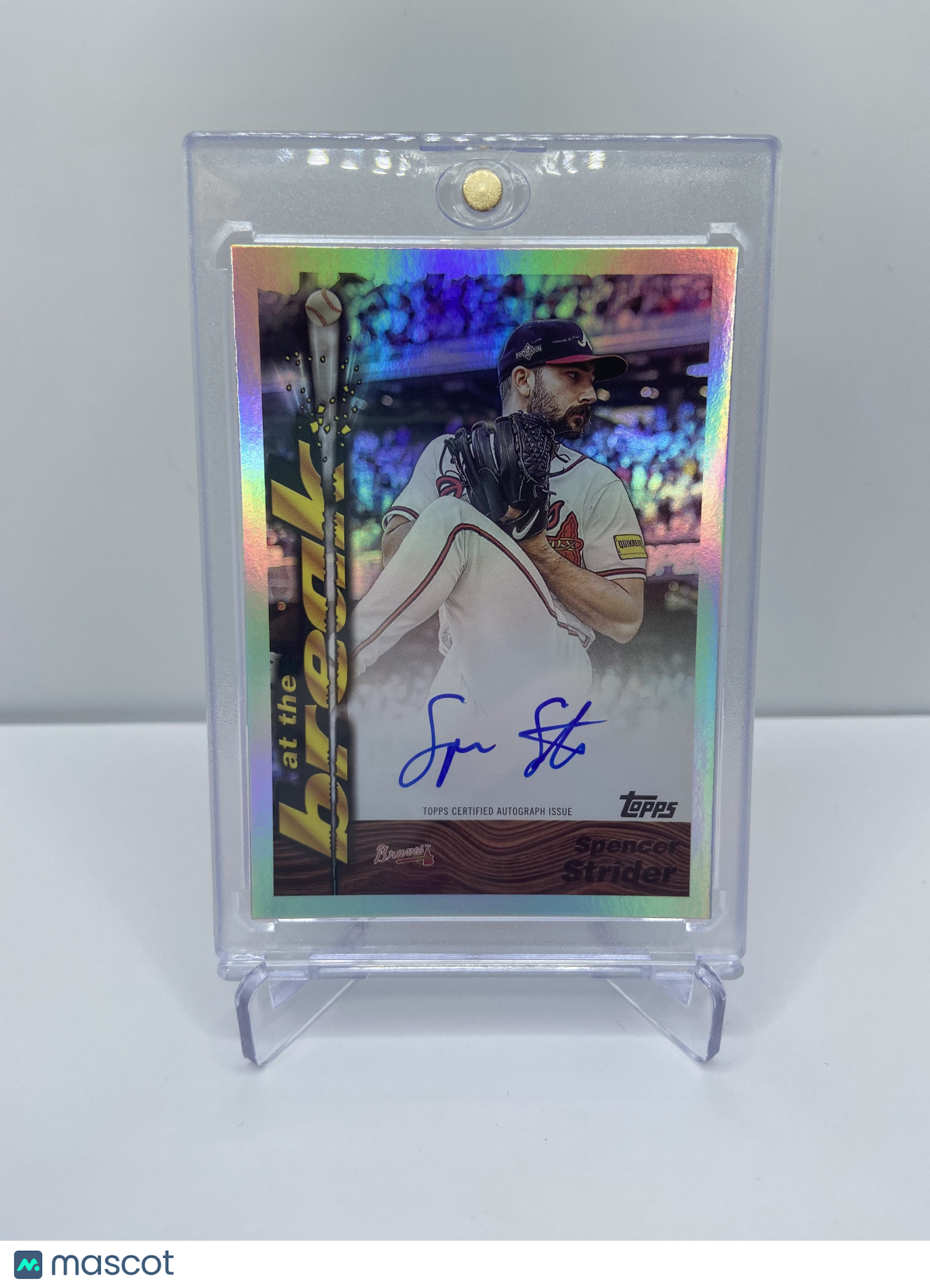 2024 TOPPS ARCHIVES SPENCER STRIDER AT THE BREAK /99 AUTO 1995 BRAVES