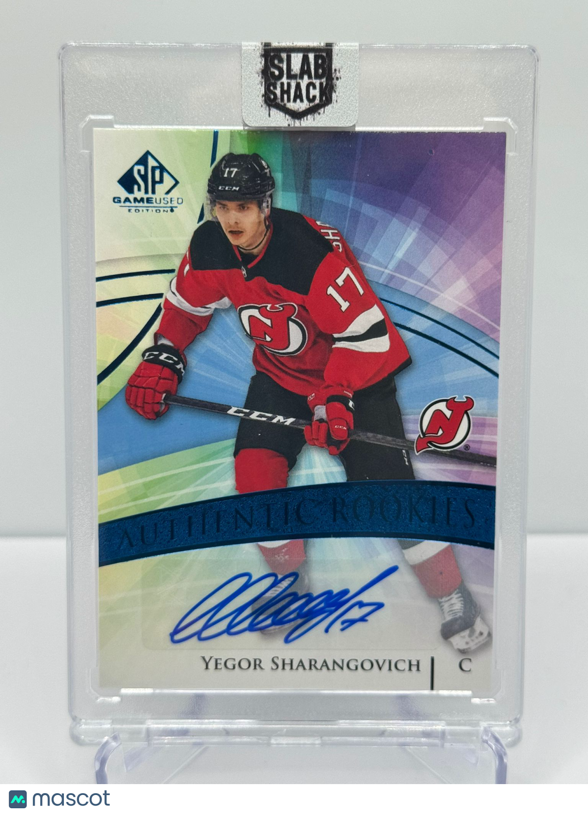 2021 UPPER DECK SP GAME USED YEGOR SHARANGOVICH AUTHENTIC ROOKIES AUTO RC