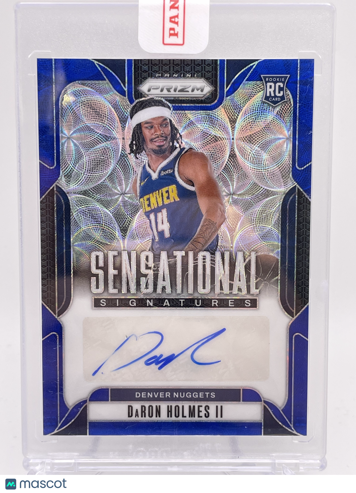 2024 PANINI PRIZM DARON HOLMES II SENSATIONAL SIG. AUTO CHOICE BLUE /49 RC