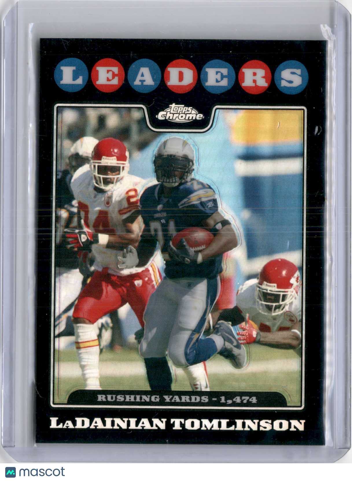 2008 TOPPS CHROME LADAINIAN TOMLINSON REFRACTOR LEADERS A