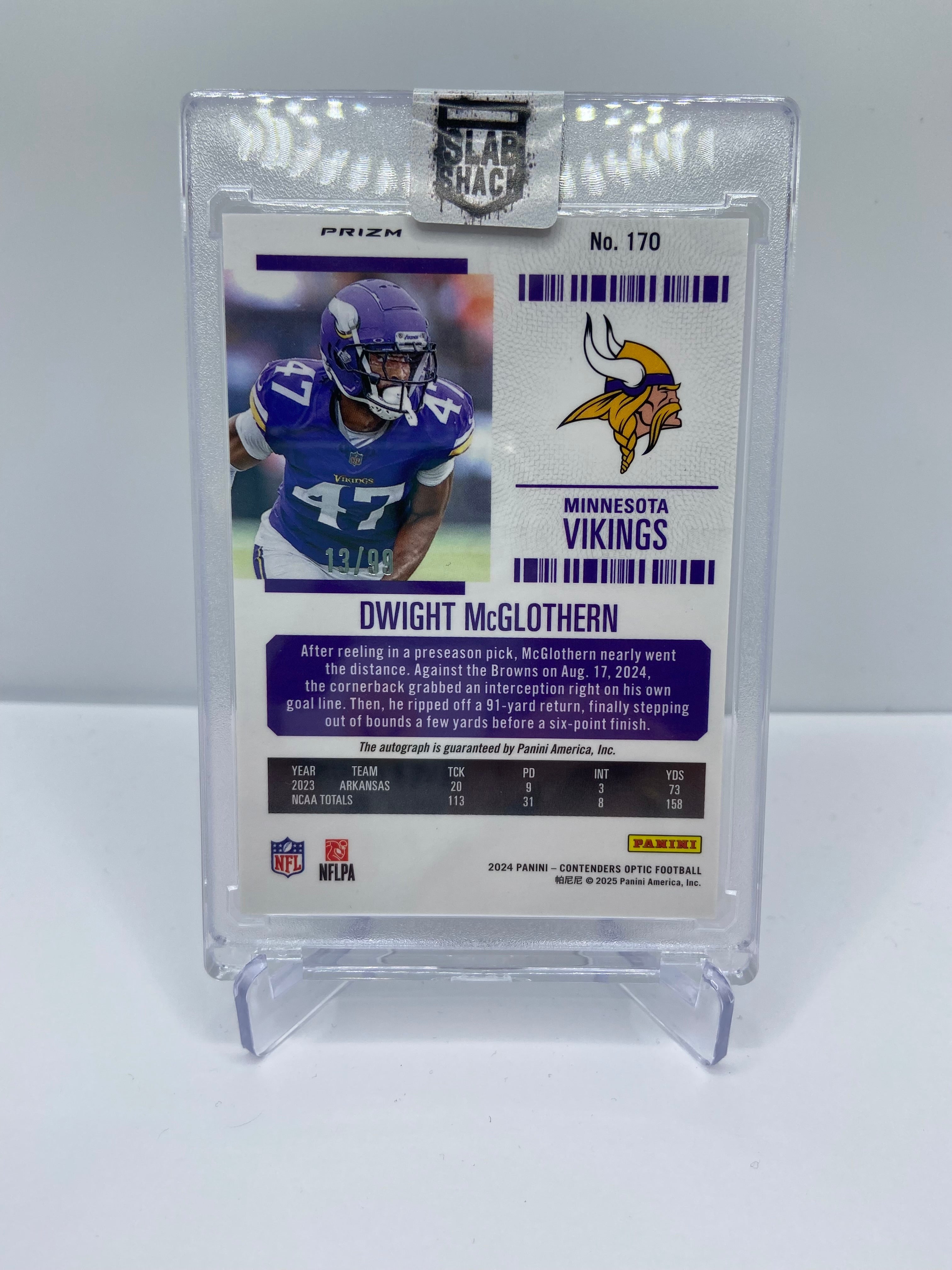 2024 CONTENDERS OPTIC DWIGHT MCGLOTHERN TEAL AUTO /99