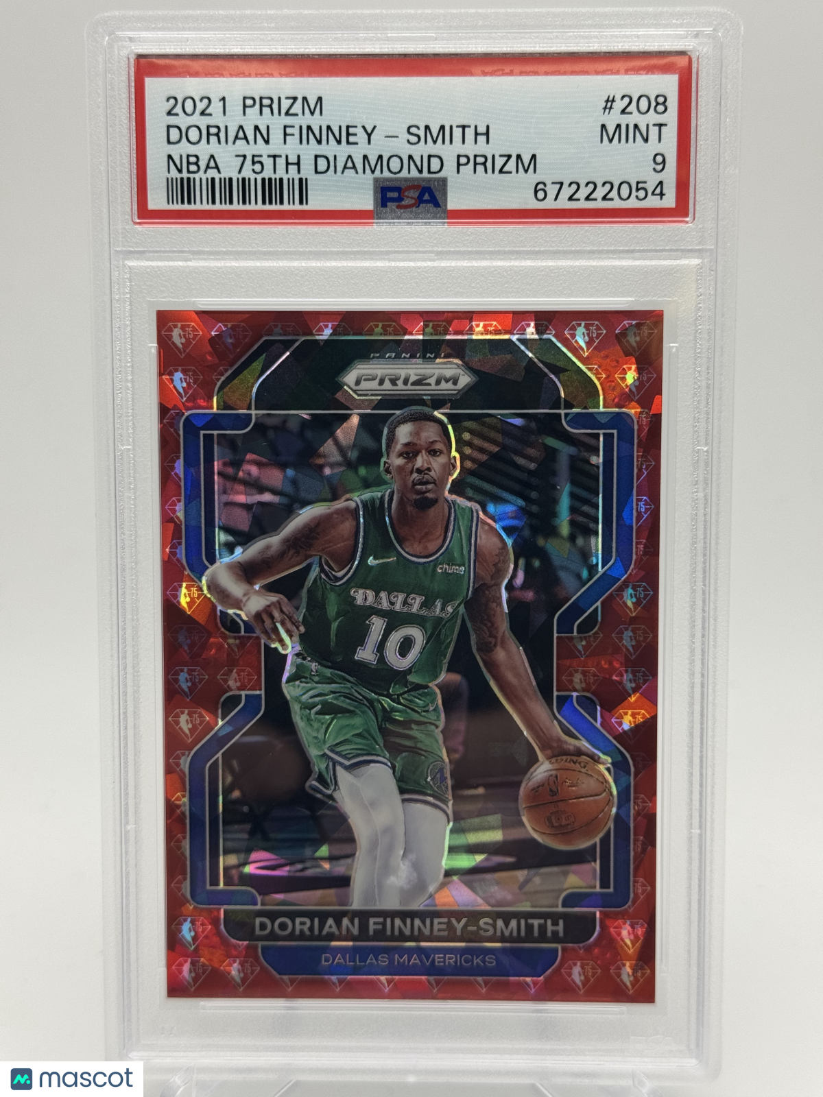 2021 Panini Prizm Dorian Finney-Smith #208 NBA 75th Diamond PSA 9