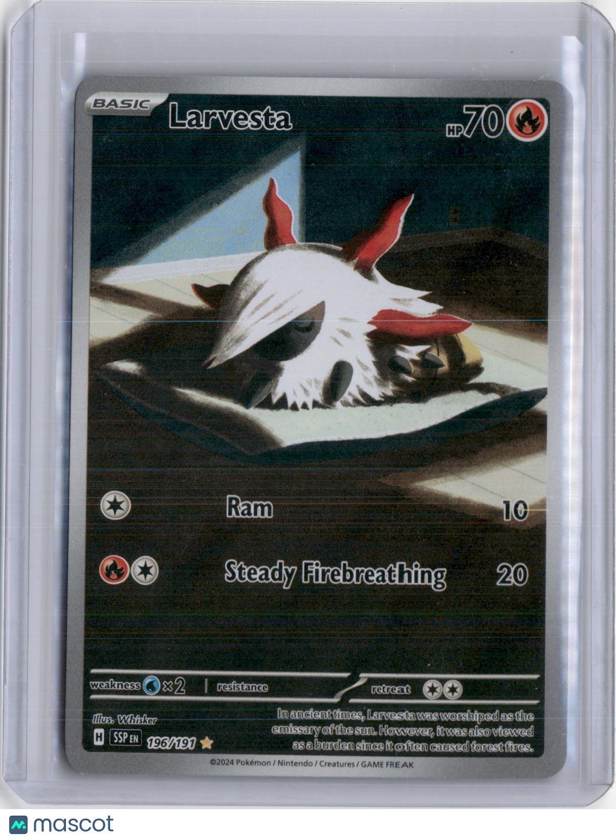 2024 SURGING SPARKS LARVESTA ILLUSTRATION RARE #196/191